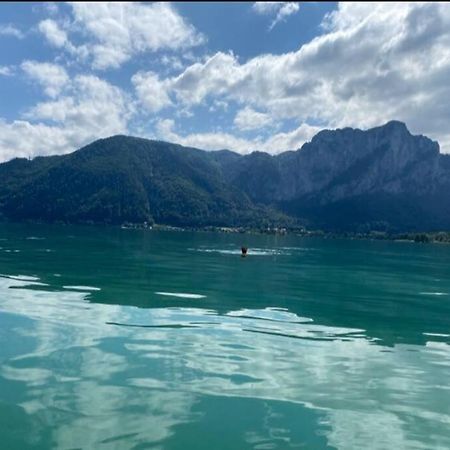 Die Feelgood-Wohnung Am Mondsee Bagian luar foto